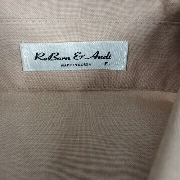 Reborn & Audi Men’s Short Sleeve Button Up Skater Skateboard Shirt Large - Picture 9 of 9